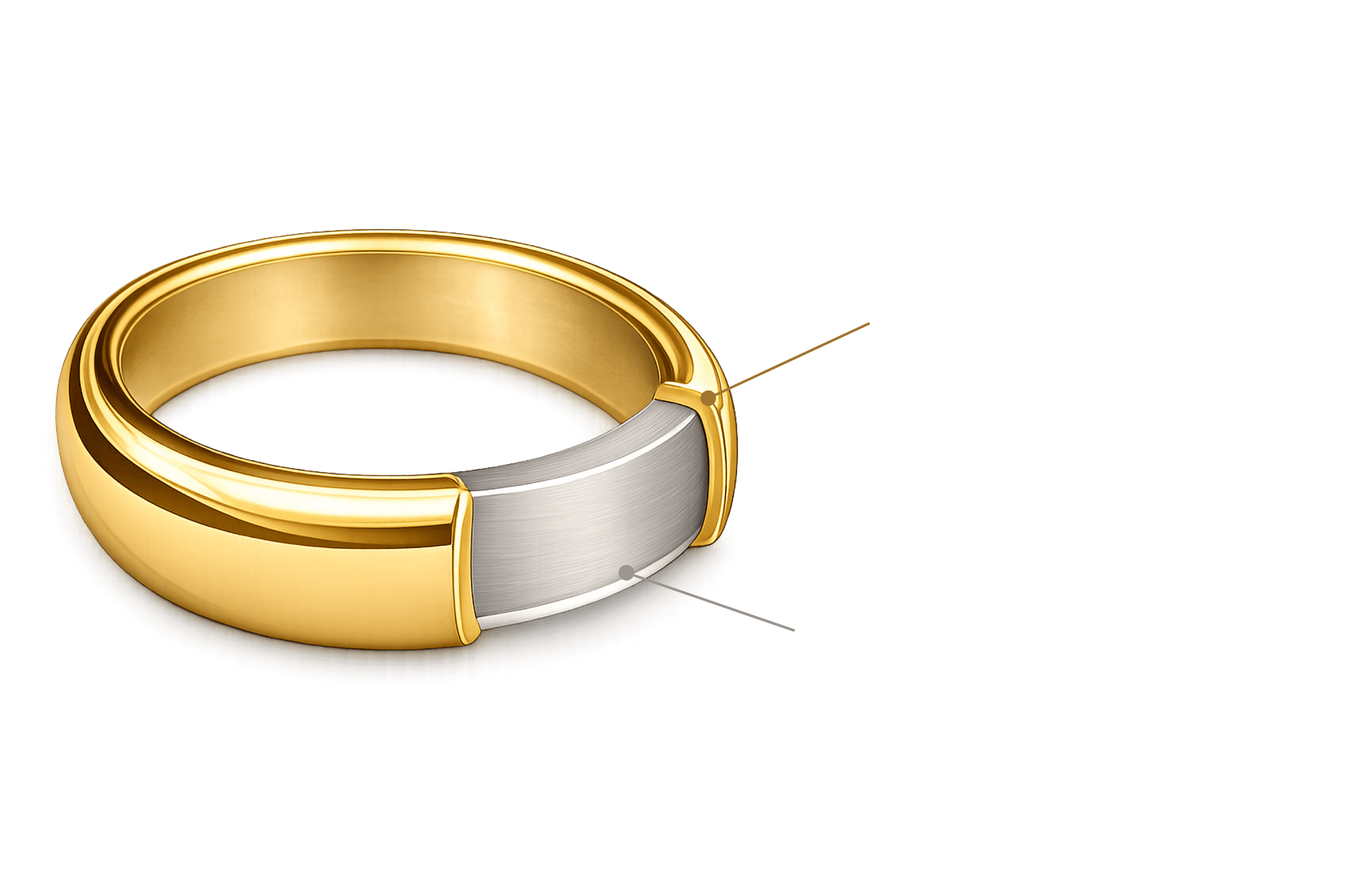 Vermeil gold plating over a solid sterling silver core
